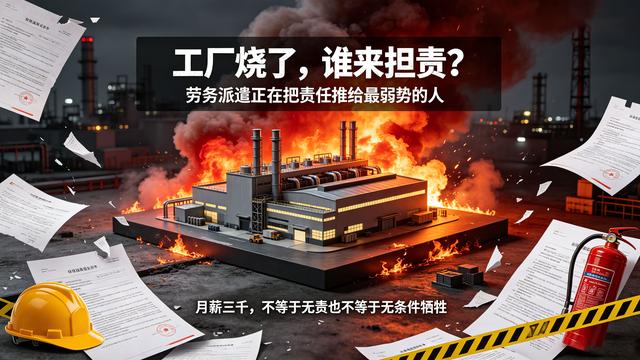 十几亿工厂被烧毁的热议背后：月薪三千，凭什么让派遣工拼命？